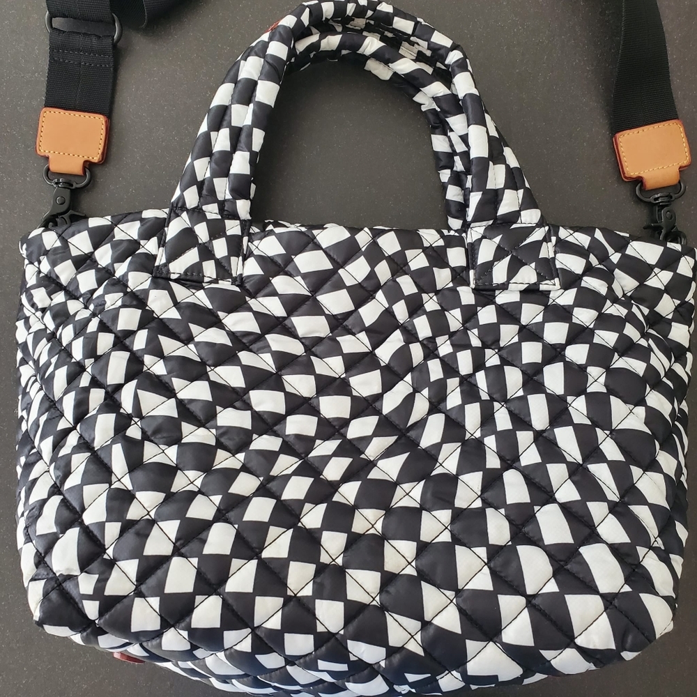 MZ WALLACE Small Metro Tote Deluxe, Checkerboard - Picture 6 of 13